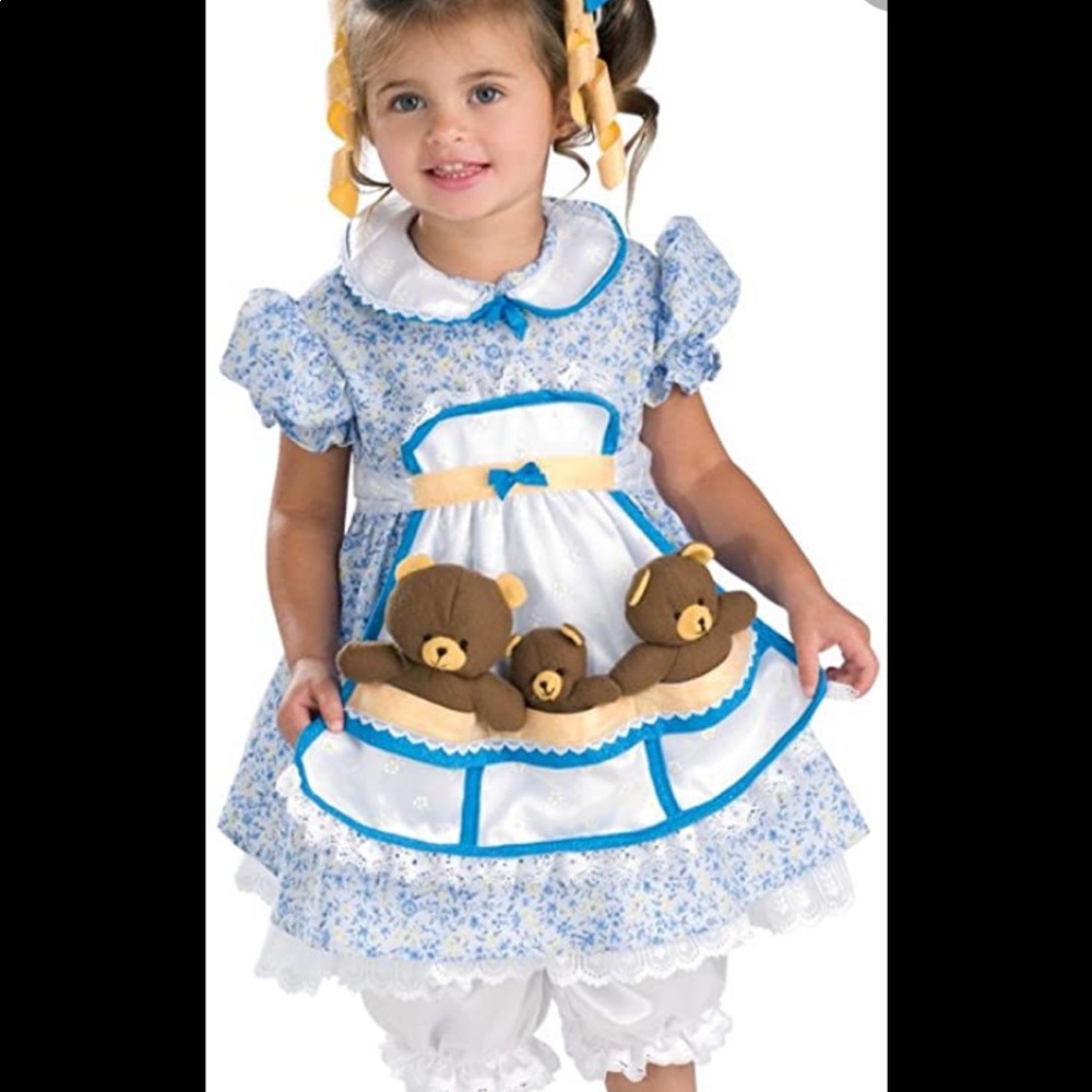 🐻Toddler Goldilocks Costume 🛏 👧🐻🐻